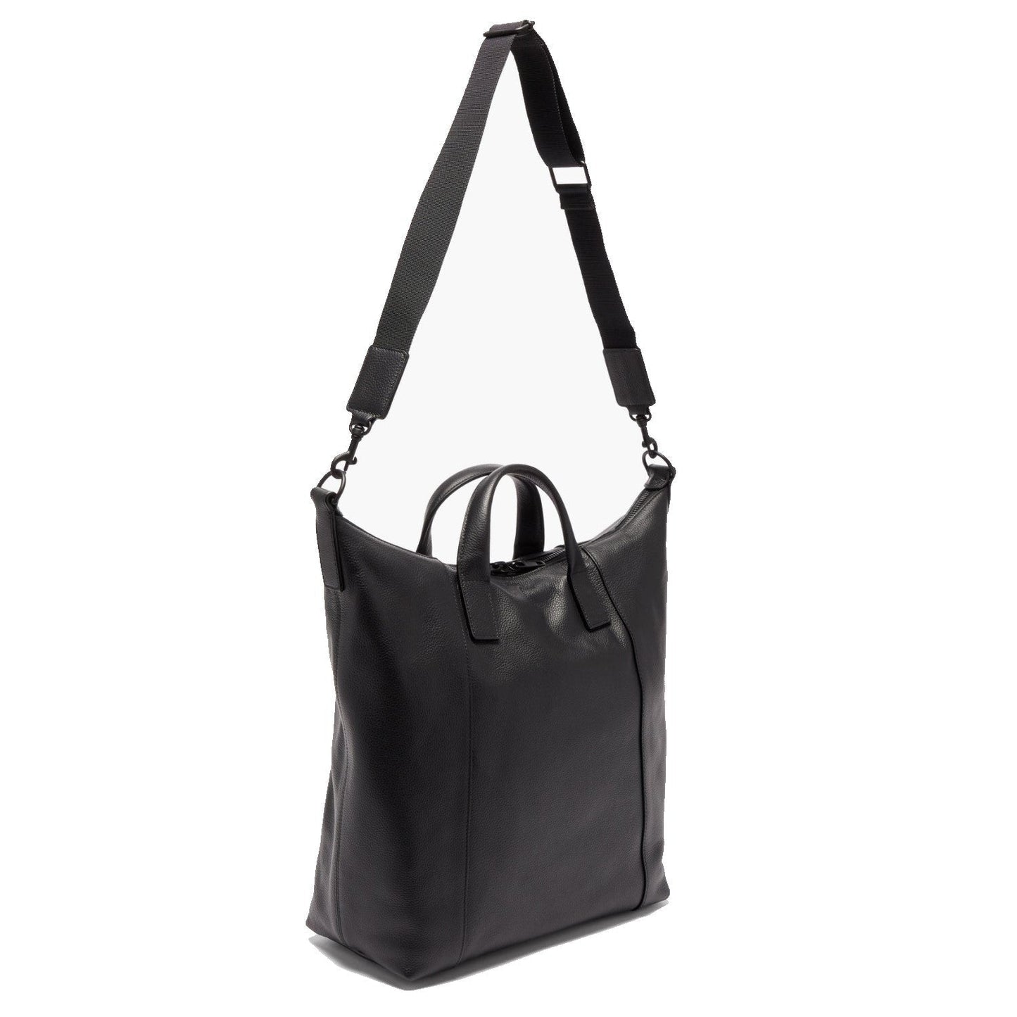 Balenciaga Hourglass Zip Tote Medium Black Grained Calf Leather 620318