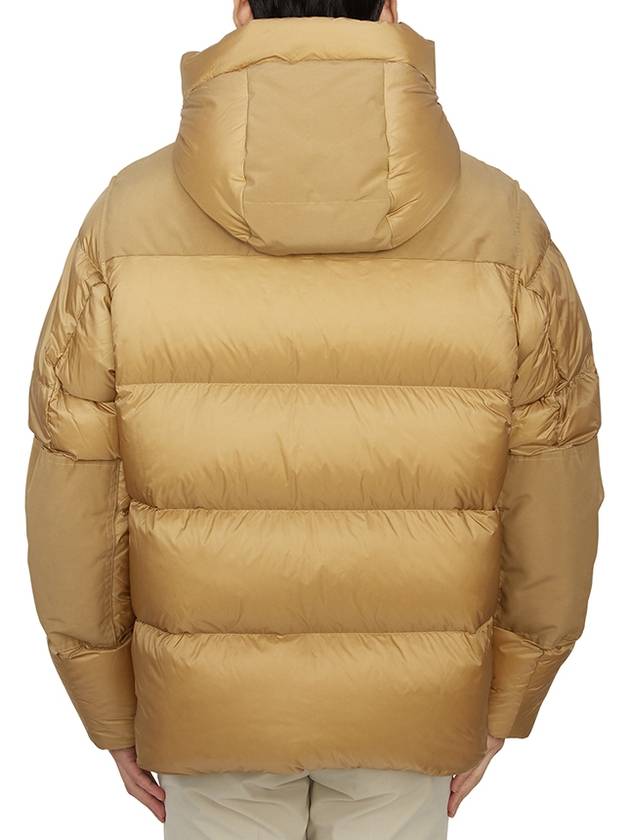 Burberry Logo Patch Hooded Down Padding Beige