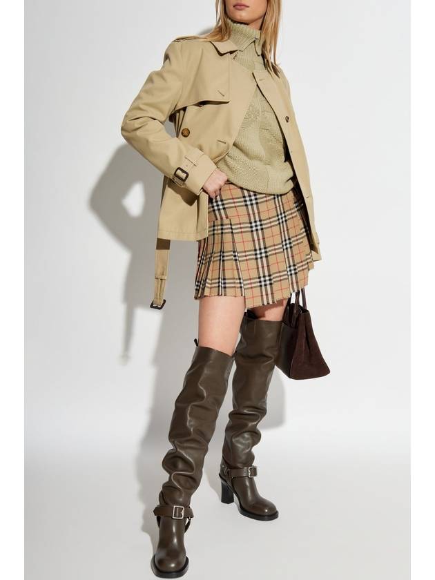 Burberry Burberry Short Trench Coat, Women's, Green