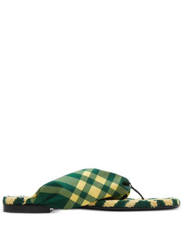 Burberry Check Pool flat slides 8080145