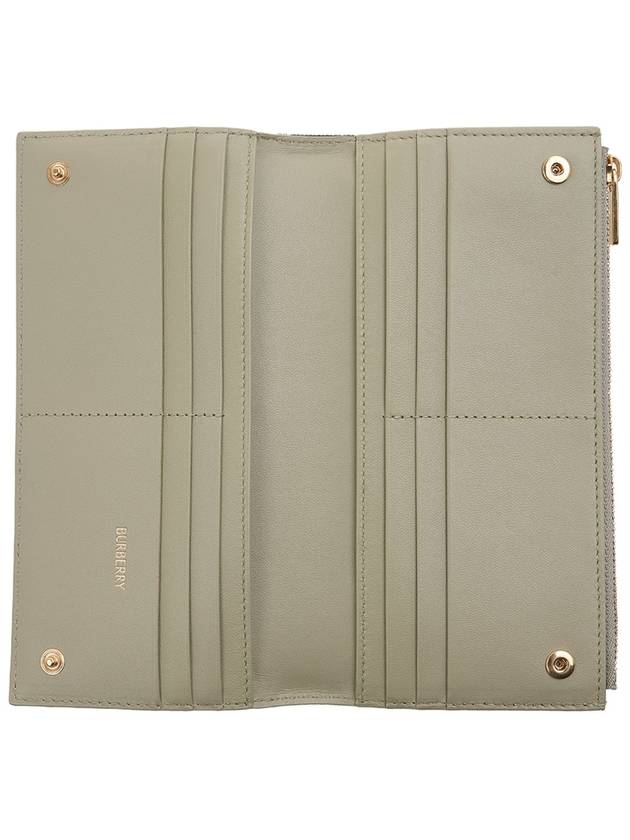Burberry Check Bifold Long Wallet Lichen