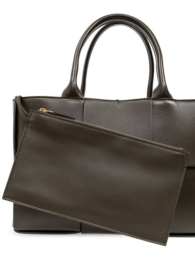 Bottega Veneta Arco Intrecciato Small Tote Bag Brown