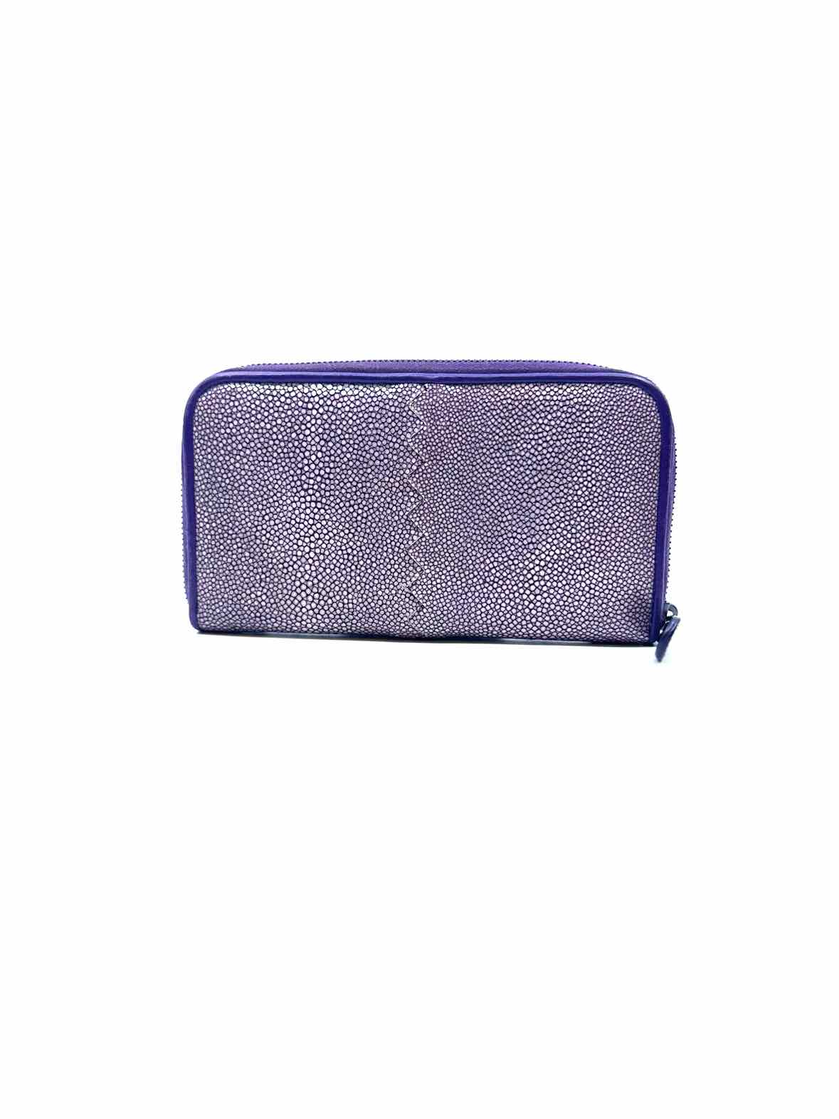 BOTTEGA VENETA Purple Stingray Wallet
