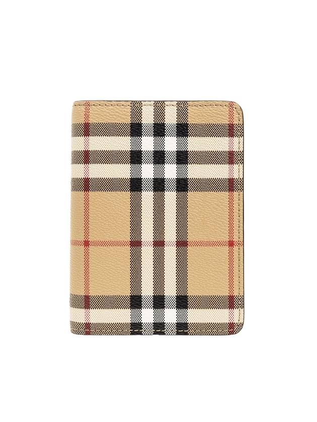 Burberry Vintage Check Passport Wallet Beige