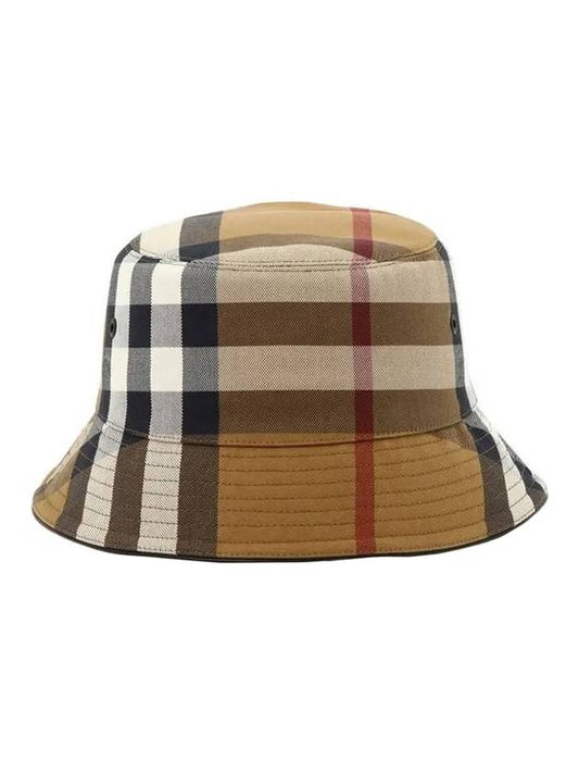 Burberry House Check Bucket Hat Brown