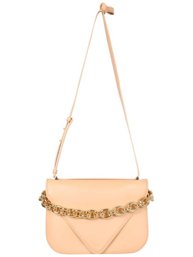 Bottega Veneta Mounted Chain Medium Shoulder Bag Almond