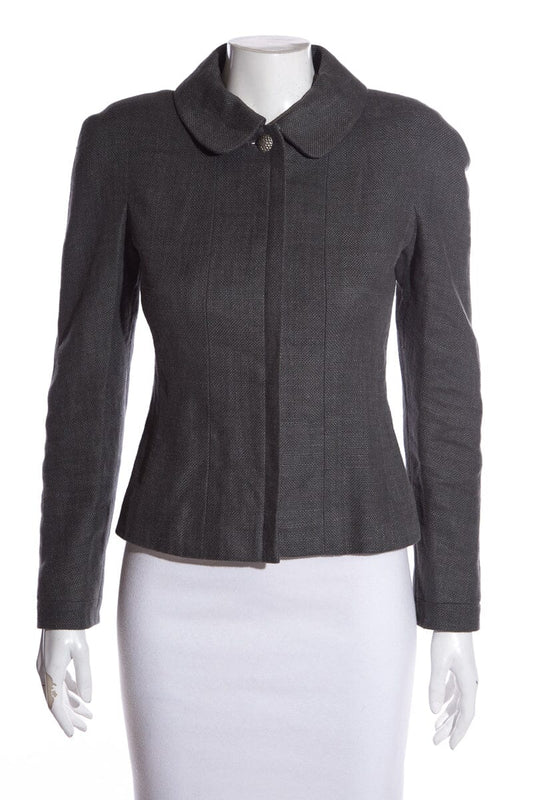 Chanel Grey Jacket SZ 36