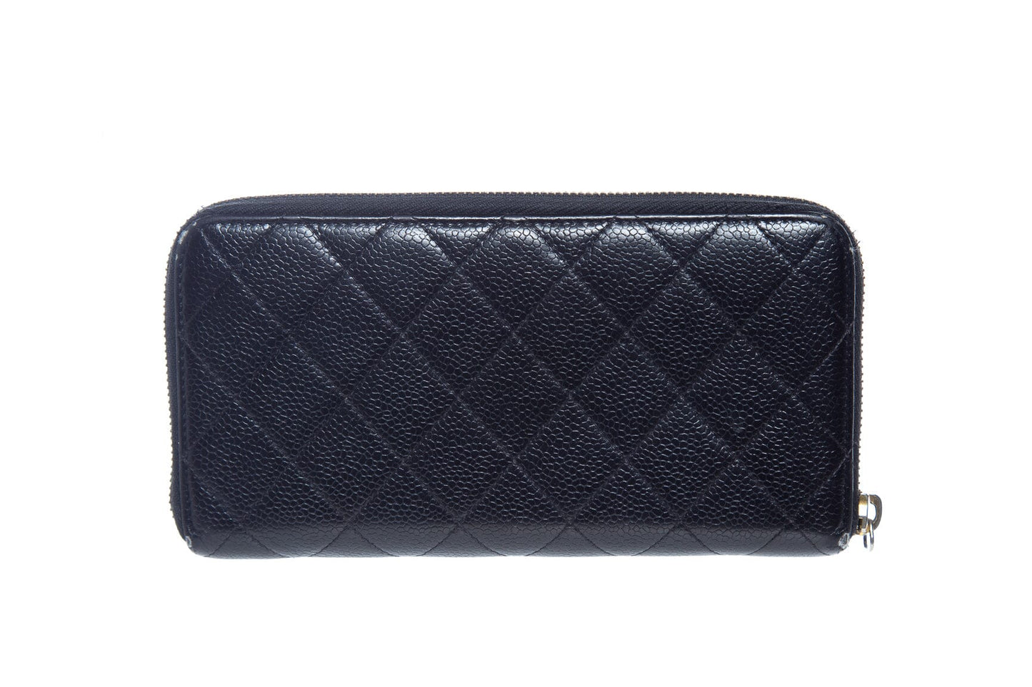 Chanel Black Quilted Caviar Wallet