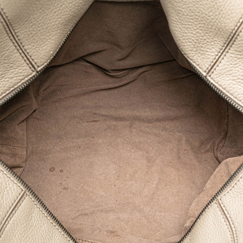 Bottega Veneta Leather Shoulder Bag Gray