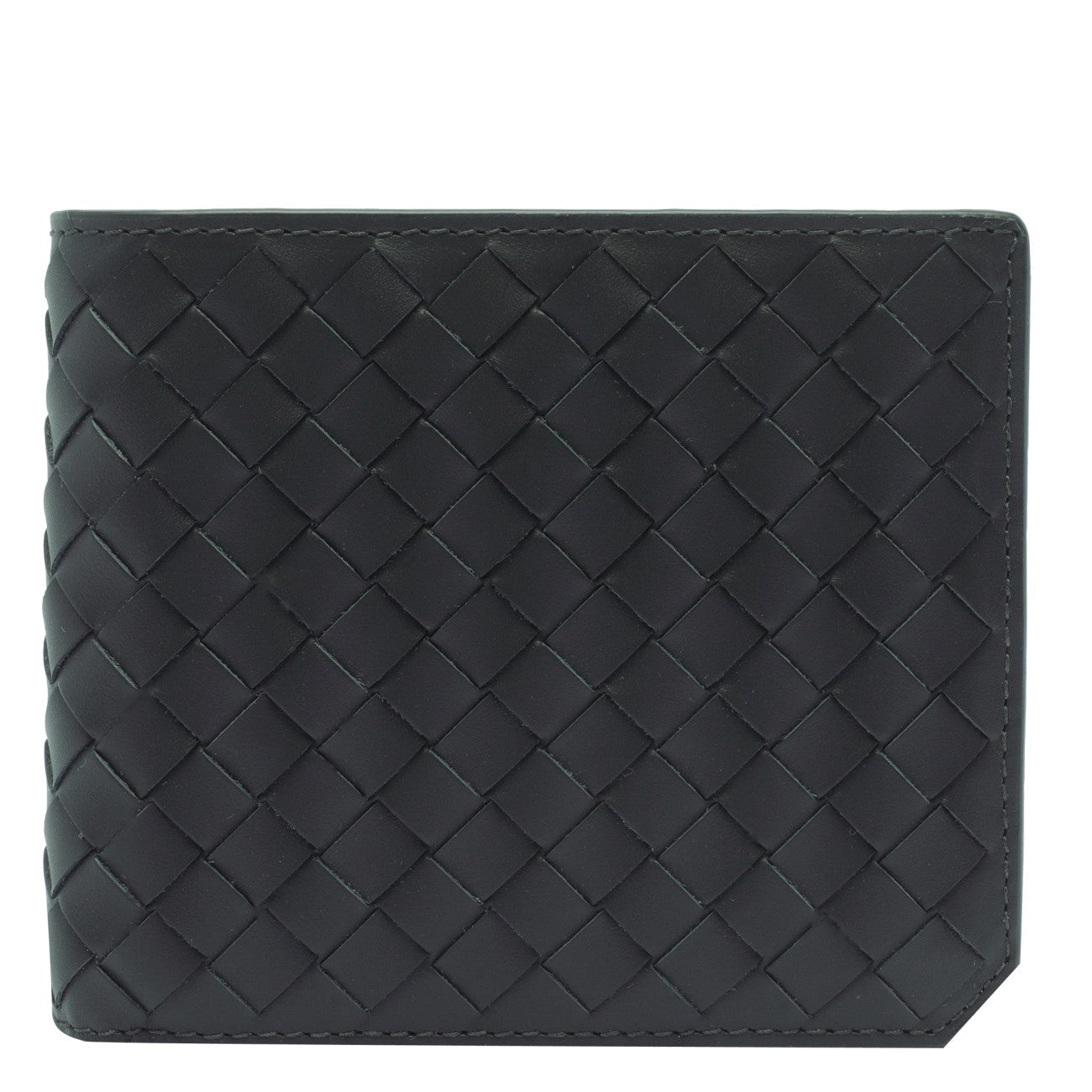 Bottega Veneta Men Bi-Fold Small Intrecciato Wallet