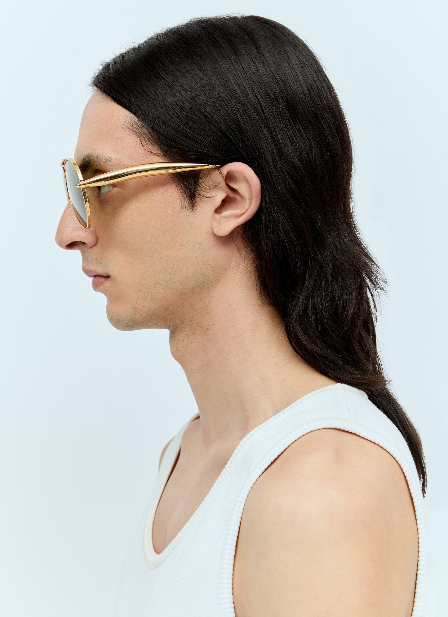 Bottega Veneta Men Sardine Aviator Sunglasses