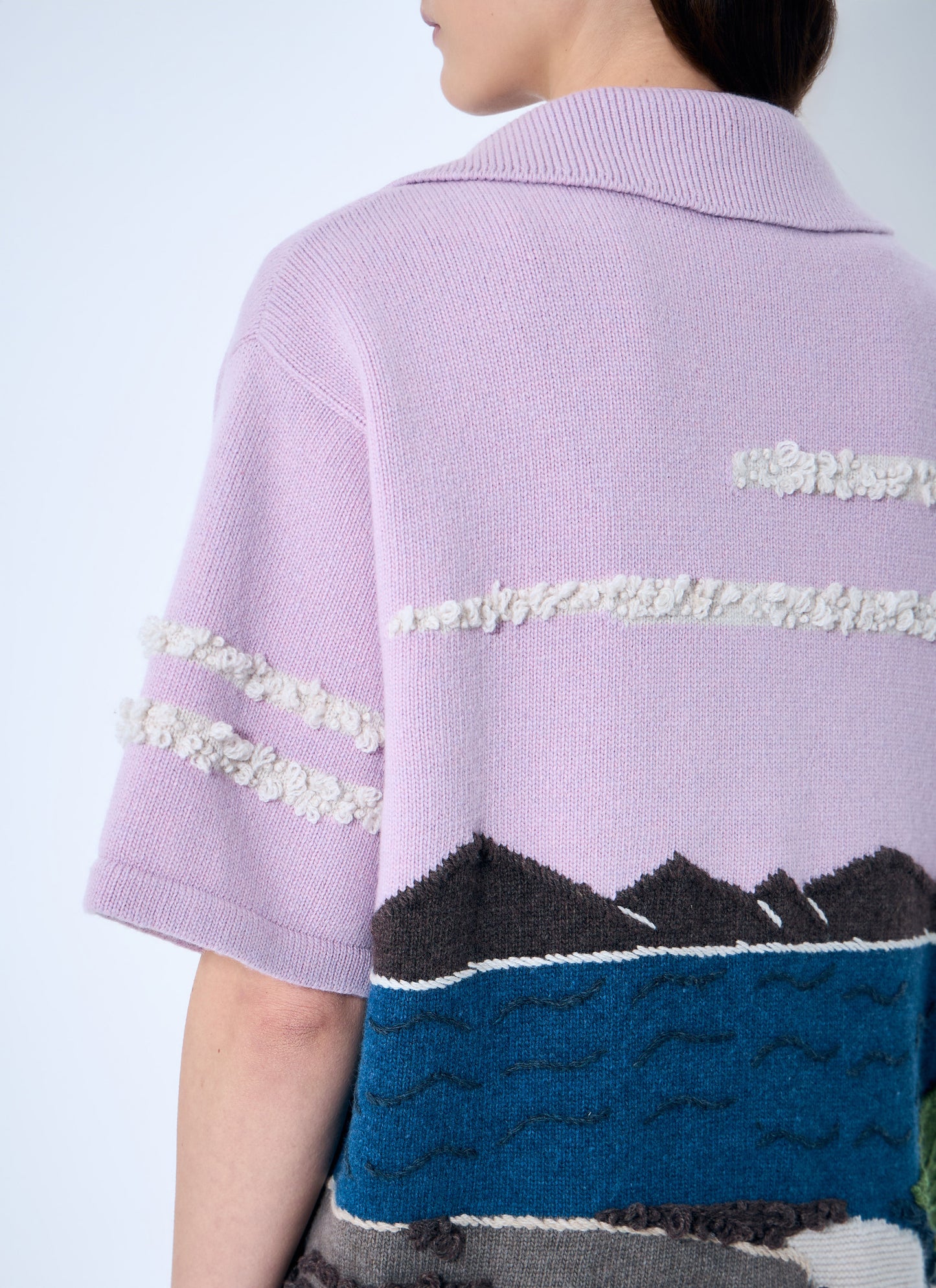 Bottega Veneta Women Intarsia Knit Shirt