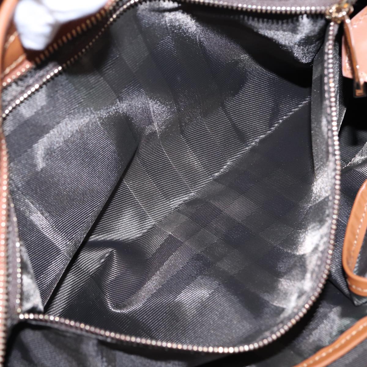 BURBERRY Tote Bag Nylon Brown Gold  bs16581
