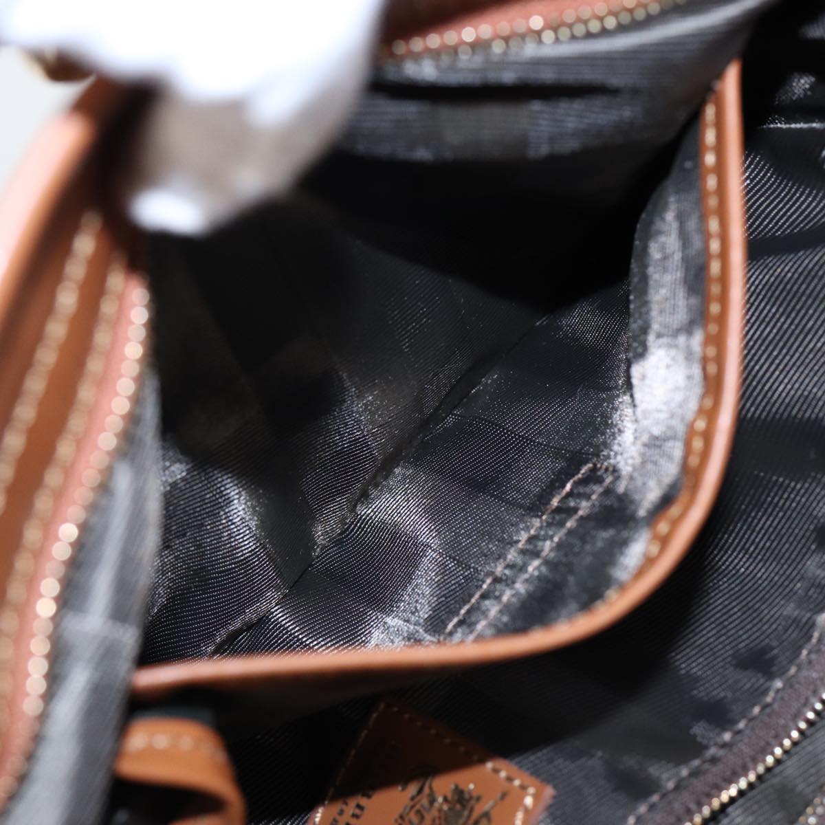 BURBERRY Tote Bag Nylon Brown Gold  bs16581