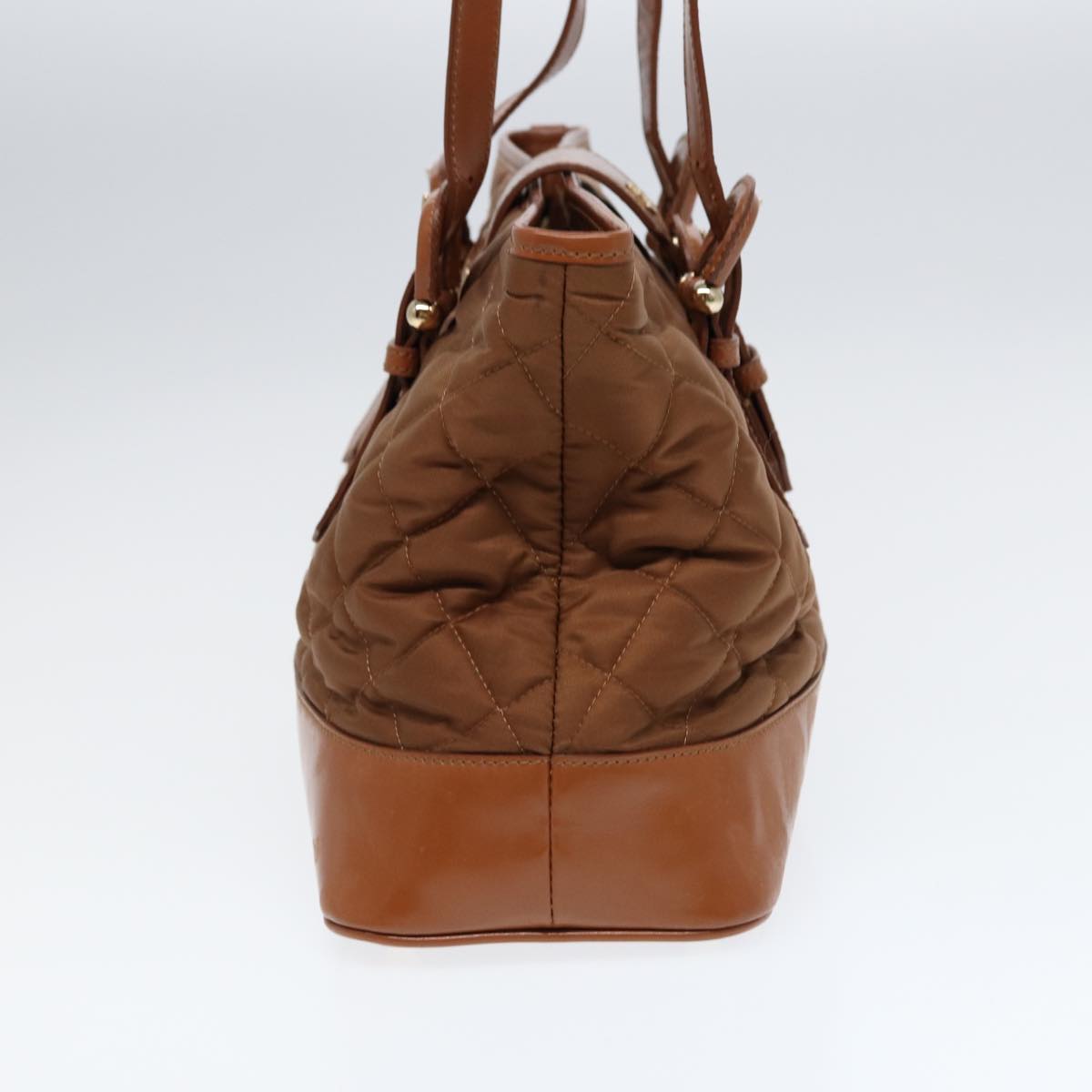 BURBERRY Tote Bag Nylon Brown Gold  bs16581