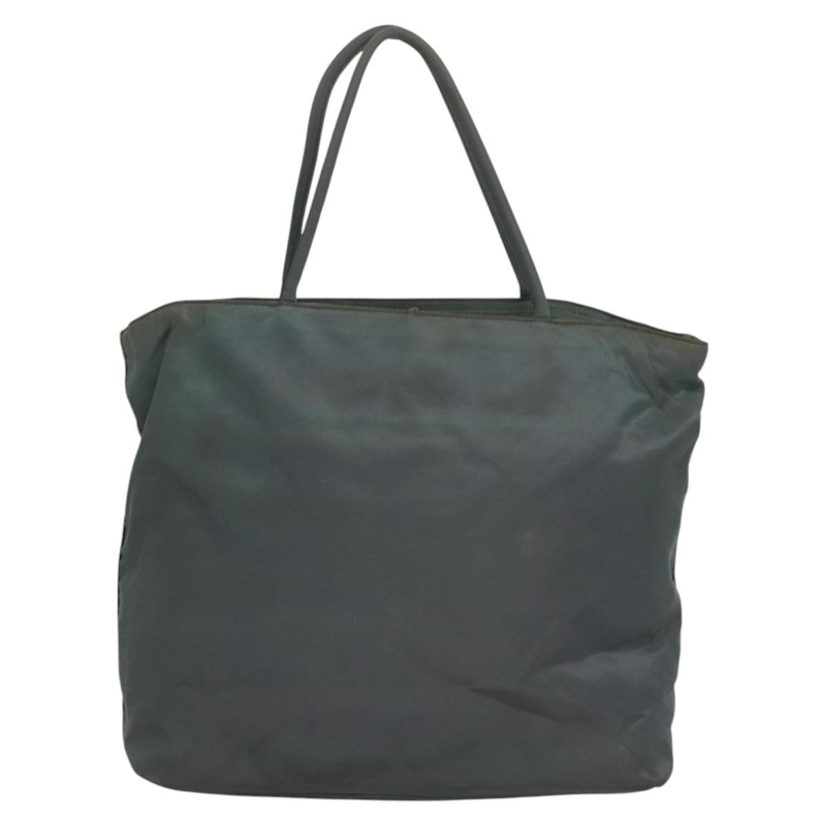 PRADA Hand Bag Nylon Gray  bs22070