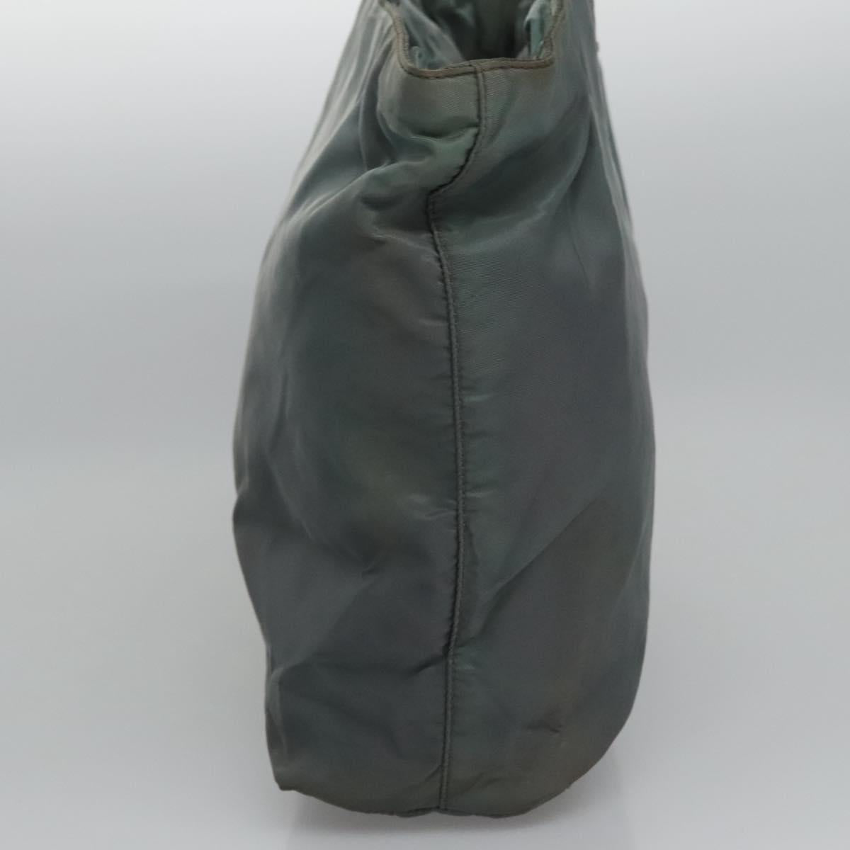 PRADA Hand Bag Nylon Gray  bs22070