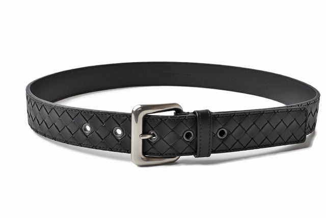 Bottega Veneta Men's Leather Belt Black