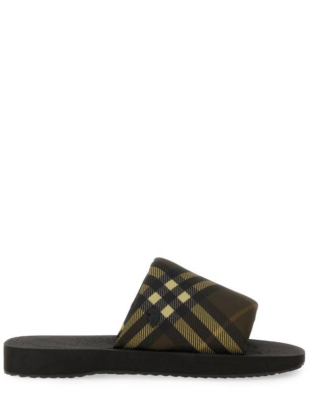 Burberry Check Trek Slippers Heath