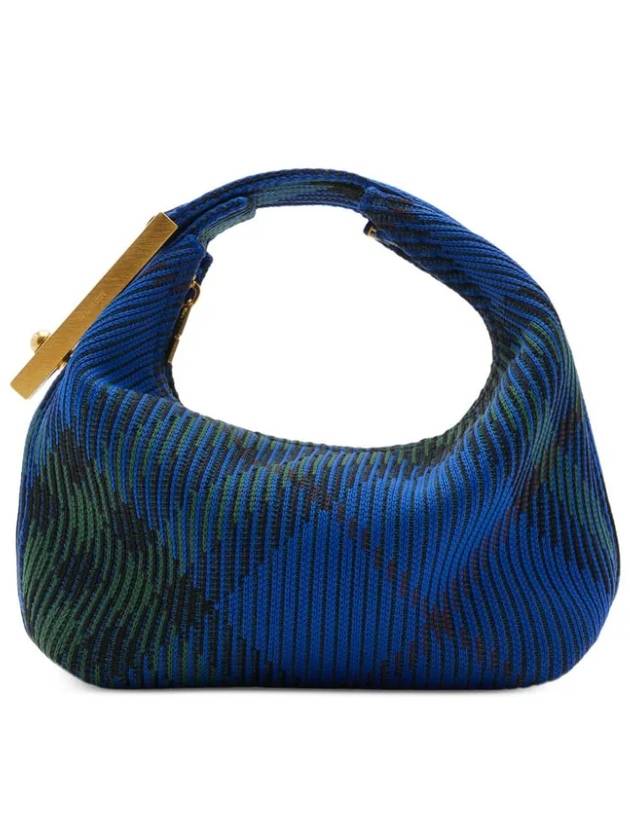 Burberry Peg Checked Duffel Bag Blue