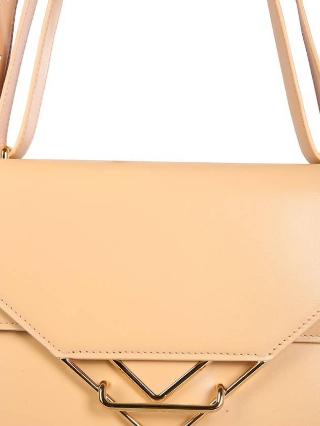 Bottega Veneta Clip Shoulder Bag Beige