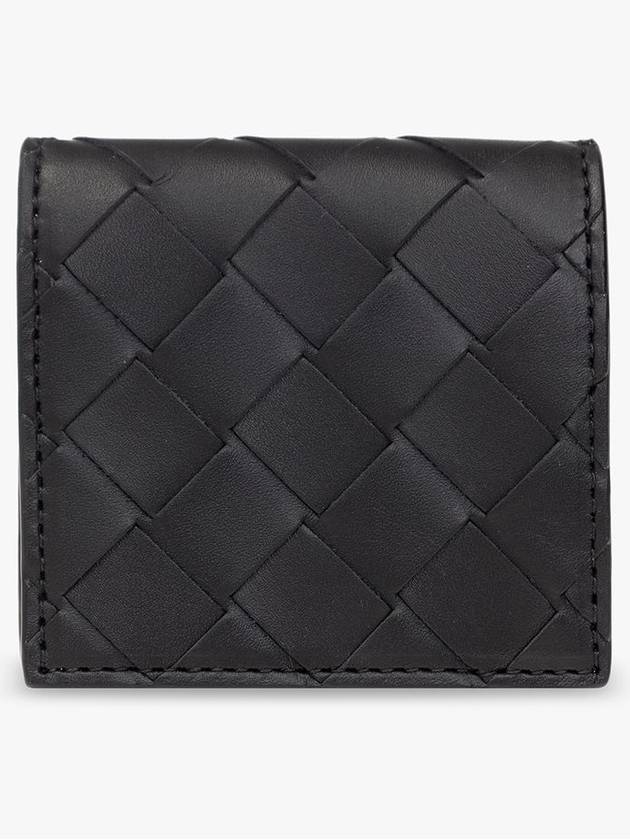 Bottega Veneta Intrecciato Coin Purse Black