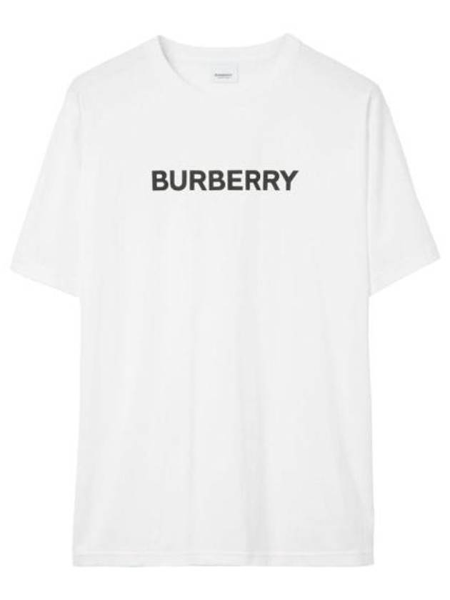 Burberry Logo Print Short Sleeve T-Shirt White
