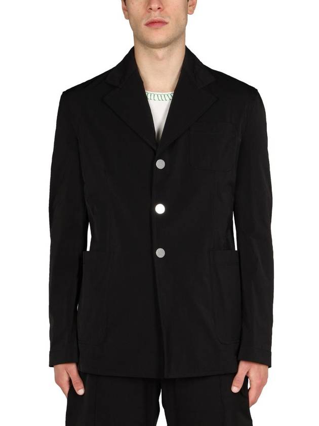 Bottega Veneta Nylon Blazer Jacket Black