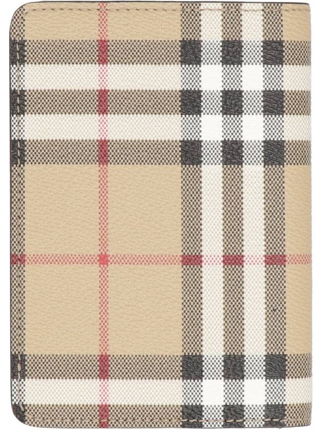 Burberry Vintage Check Passport Wallet Beige