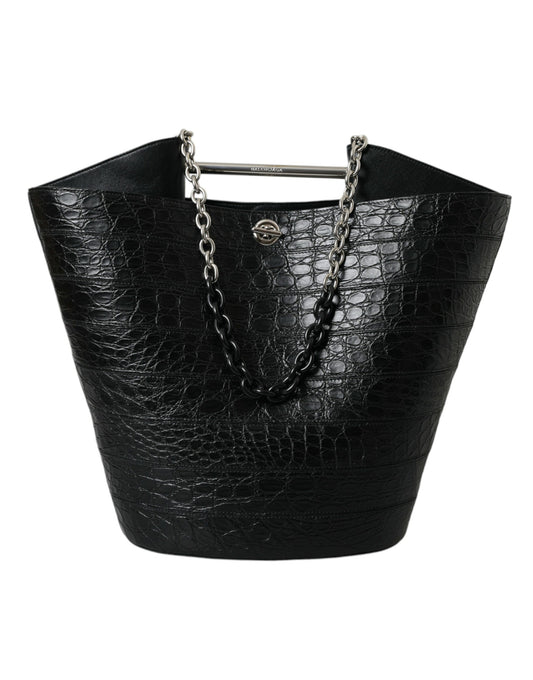 Balenciaga Elegant  Crocodile Leather Maxi Bucket Women's Bag