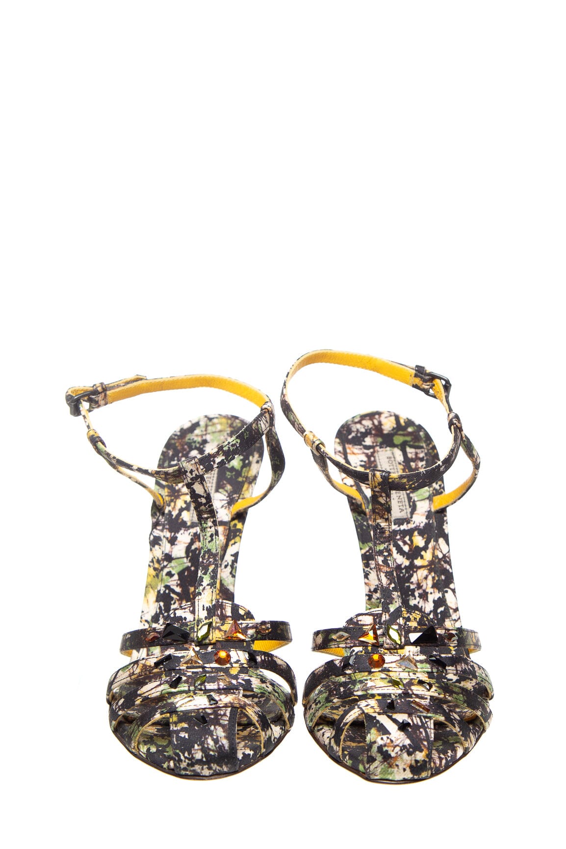 Bottega Veneta Green Printed Heels SZ 36