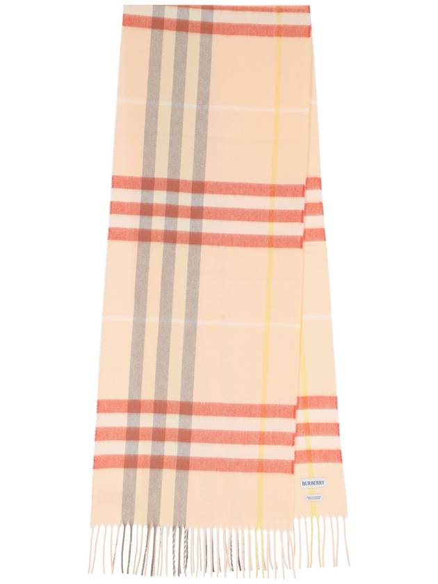 Burberry Check Cashmere Scarf Teacup
