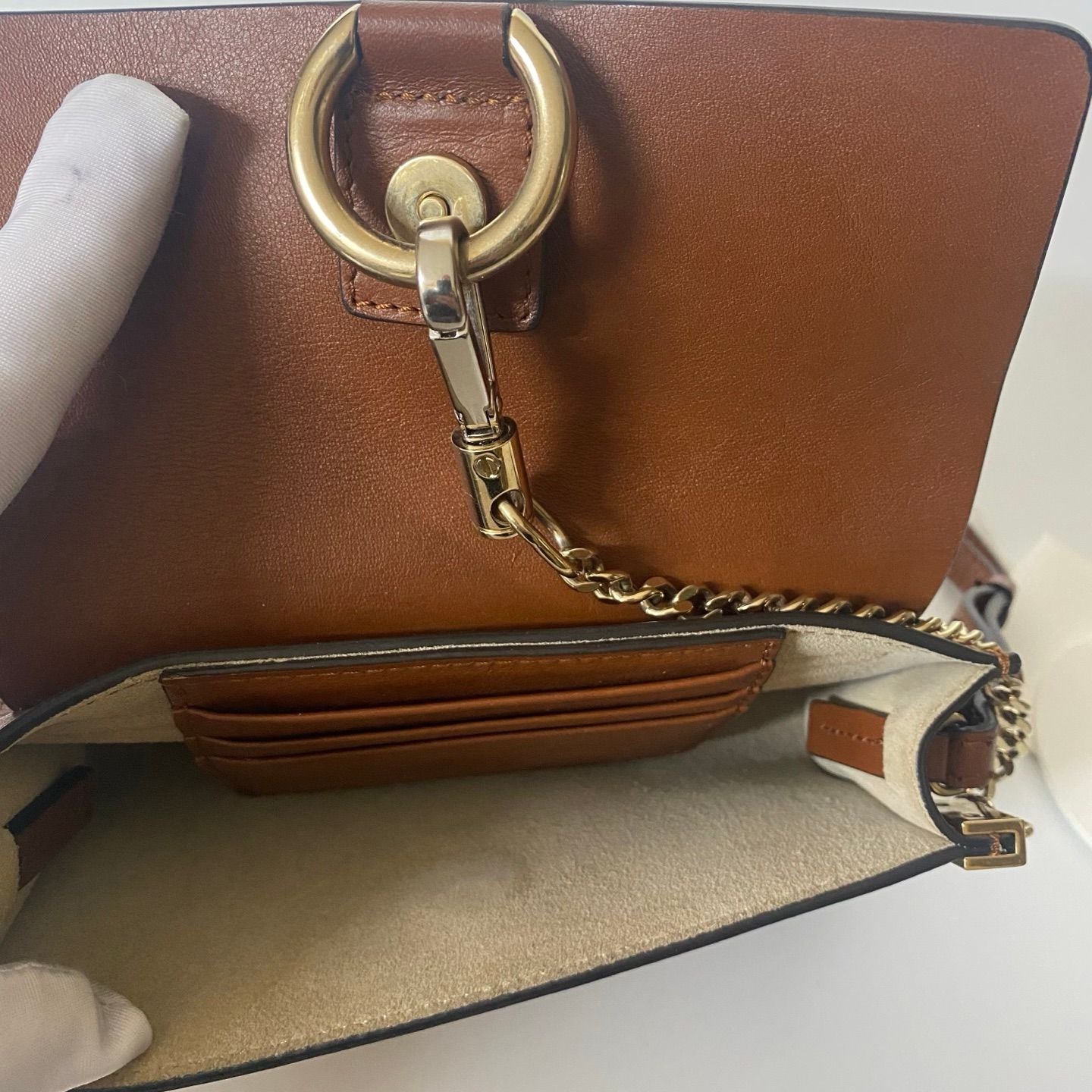 Chloe Faye Bag Shoulder Mini leather suede material size W17.6 x H12 x D3.5cm - NG102743