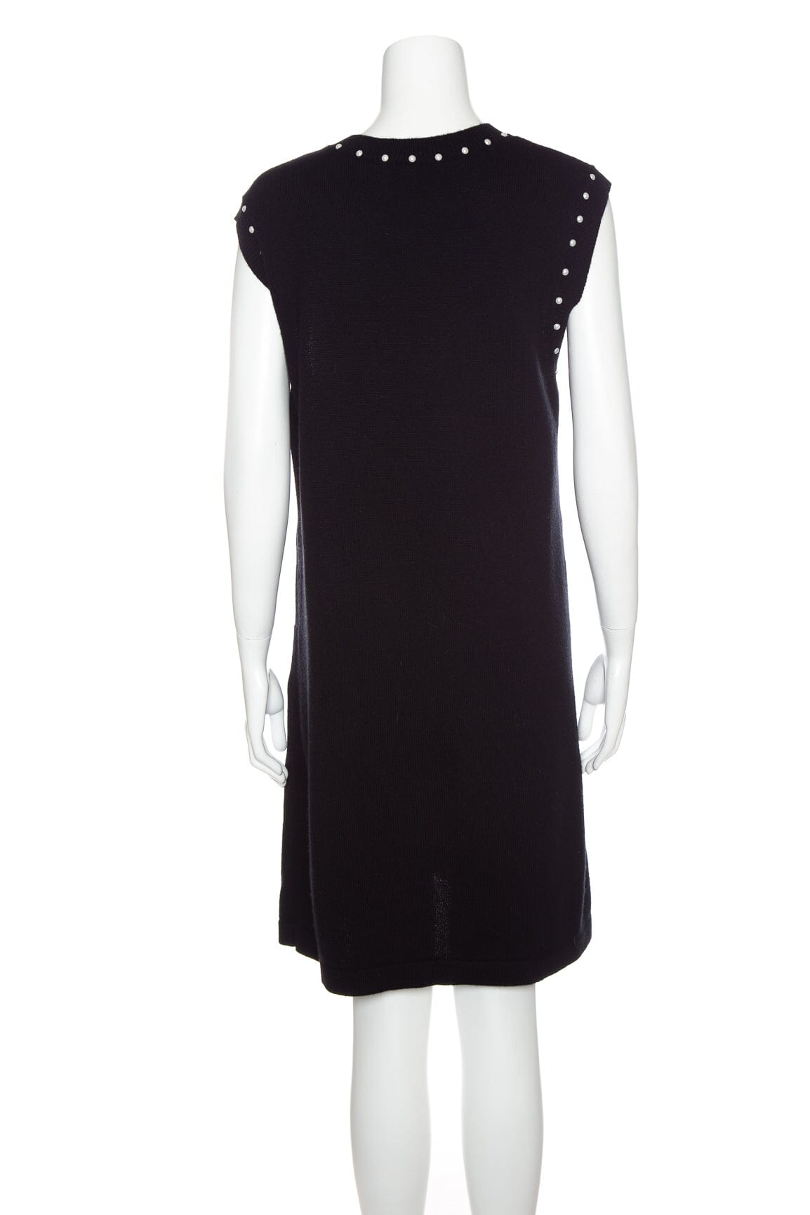 Chanel 2015 Autumn Black Pearl Detailed Dress SZ 40