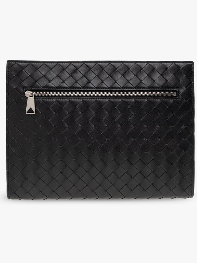Bottega Veneta Medium Intrecciato Document Case Black