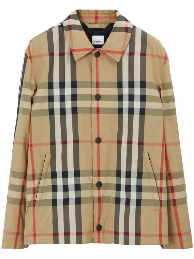 Burberry Check Nylon Jacket Beige