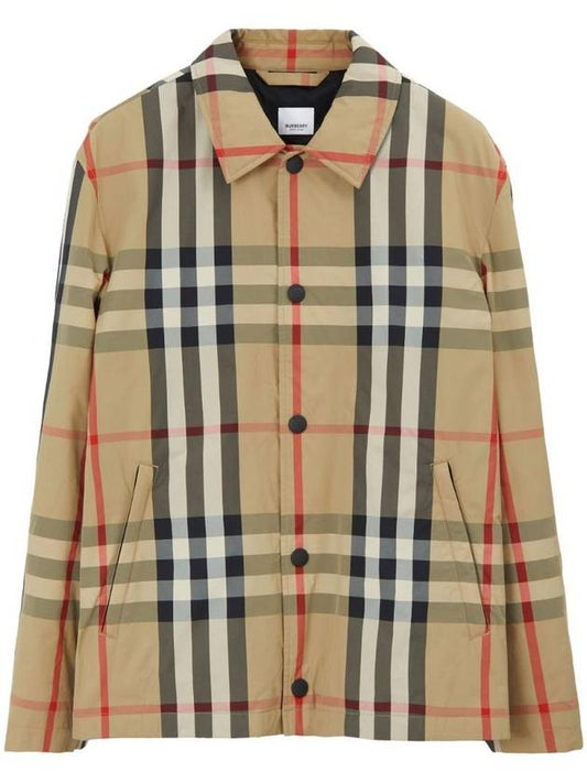 Burberry Check Nylon Jacket Beige