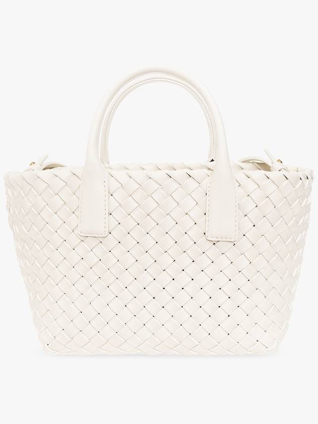 Bottega Veneta Mini Cava Tote Bag White