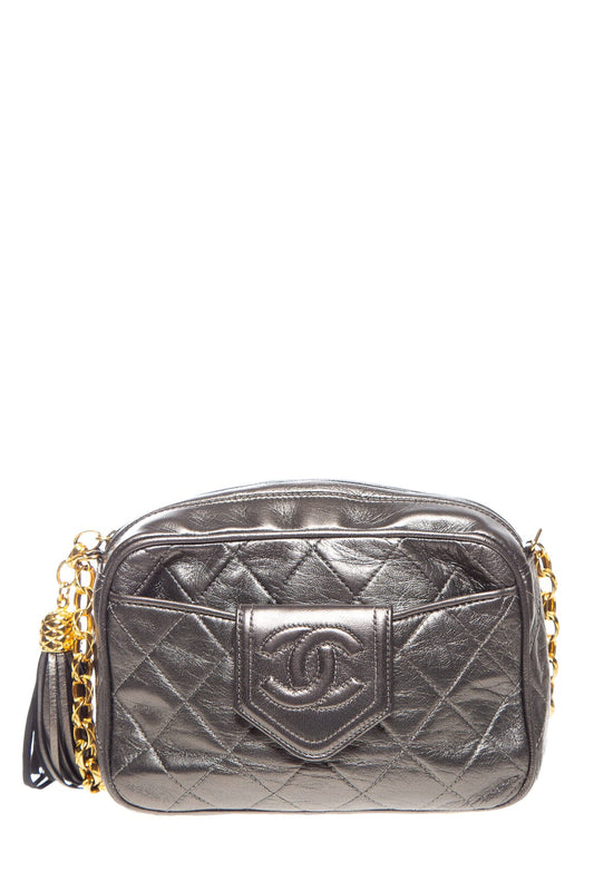 Chanel Vintage 1989-1991 Metallic Cross-Body