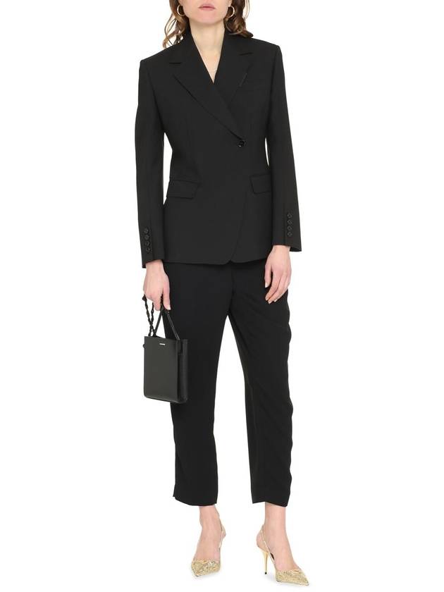 Burberry Women's Wool Tailored Blazer Jacket Black