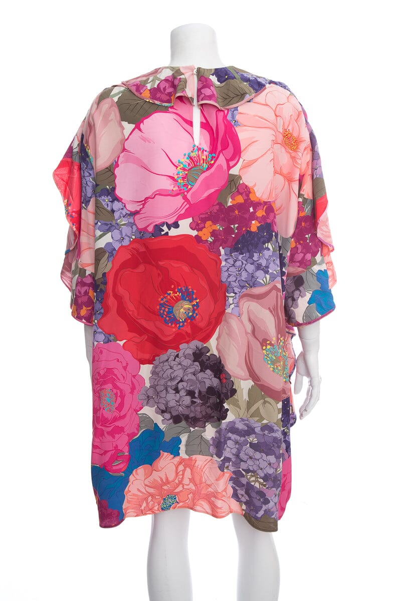 Valentino Multicolor Floral Shift Dress SZ 46