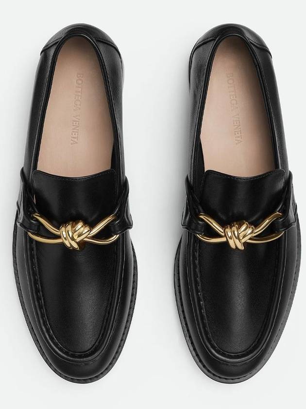Bottega Veneta Astaire Leather Loafers Black