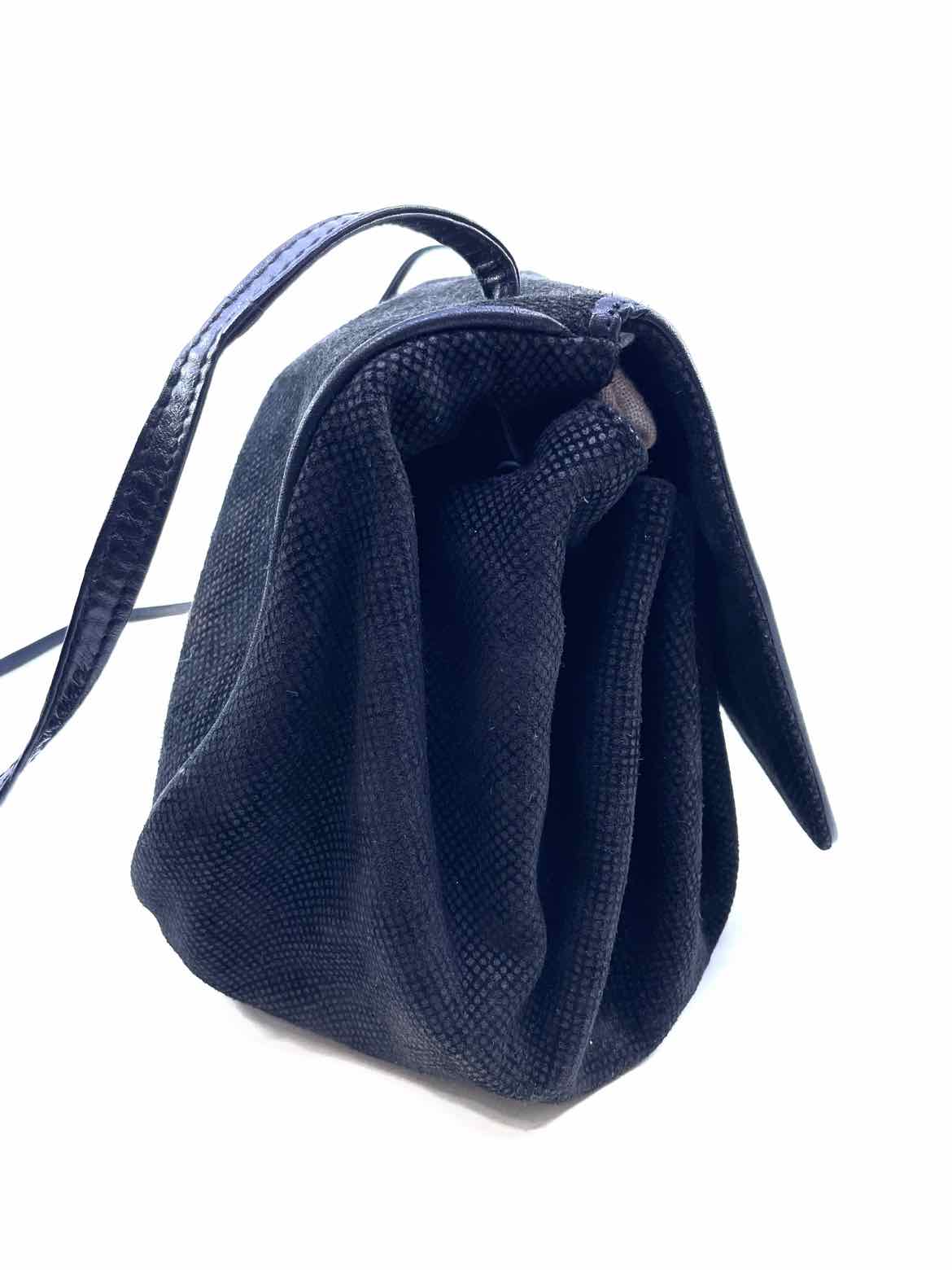 BOTTEGA VENETA Black Suede Solid Handbag