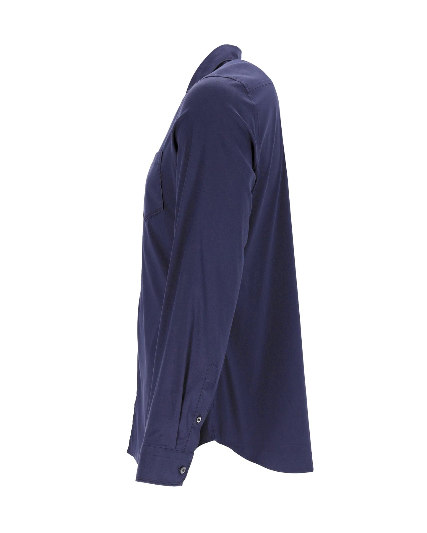 Prada Button Shirt in Navy Blue Cotton