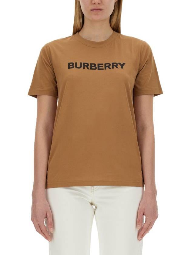 Burberry Logo Print T-Shirt Brown