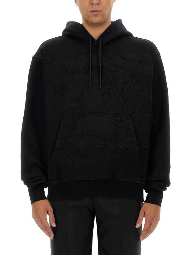 Burberry EKD Embroidered Hoodie Black