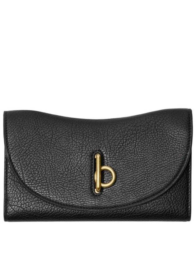 Burberry Rocking Horse Leather Medium Wallet Black