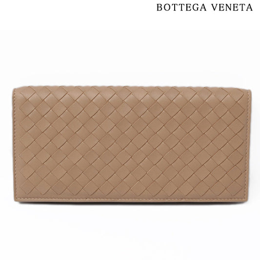 Bottega Veneta Nappa Long Wallet 200893 Beige