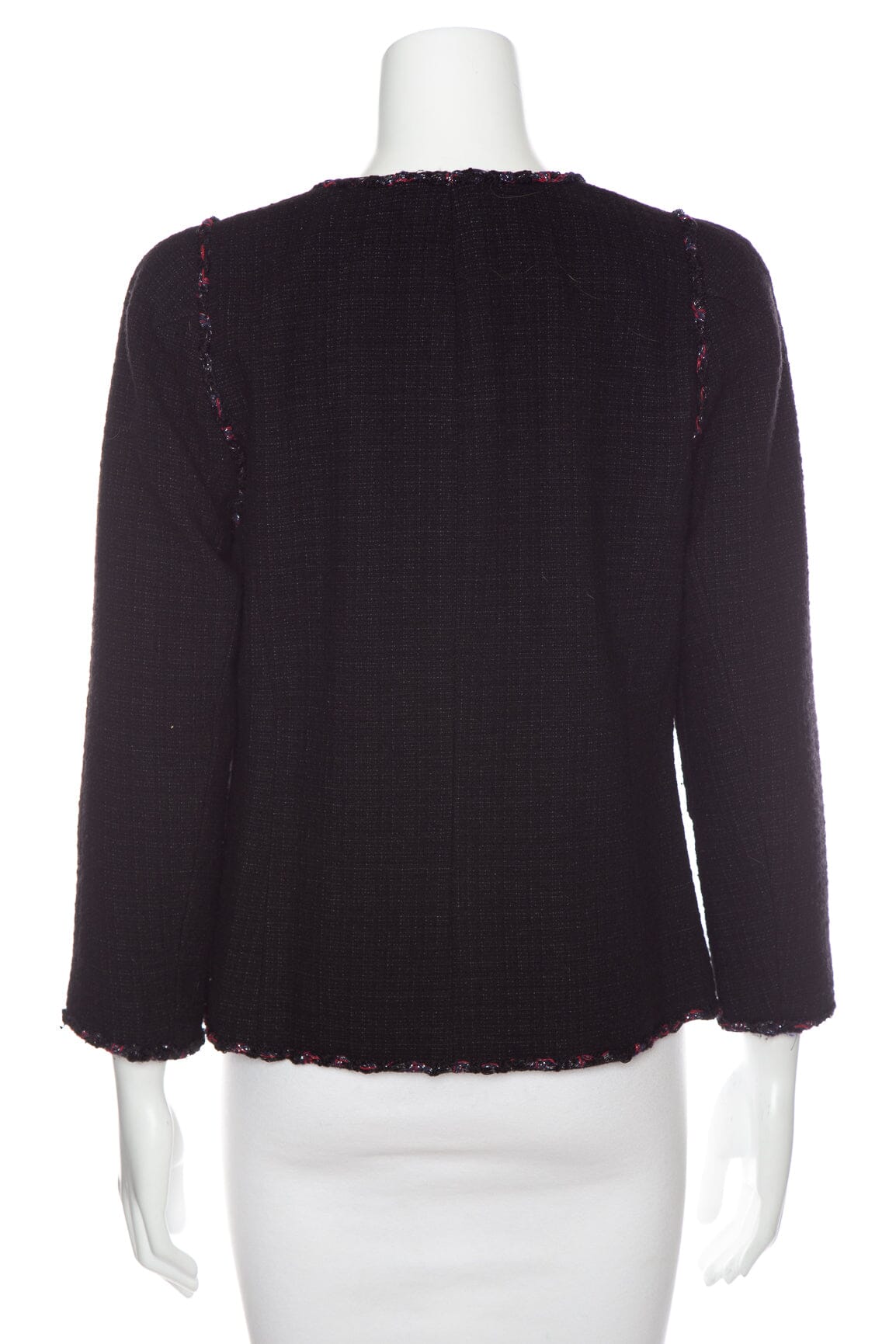 Chanel 2010 Black Embellished Trim Evening Jacket Blazer SZ 40