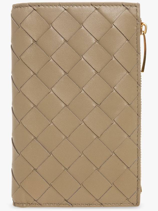Bottega Veneta Bottega Veneta Leather Wallet, Women's, Beige